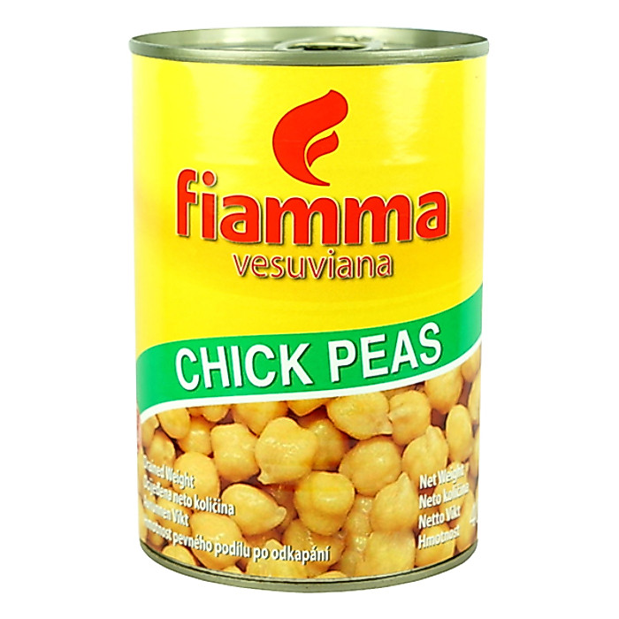 ไฟมมา ถั่วลูกไก่ในน้ำเกลือ 400 กรัม - Chick Peas in Brine 400g Fiamma brand