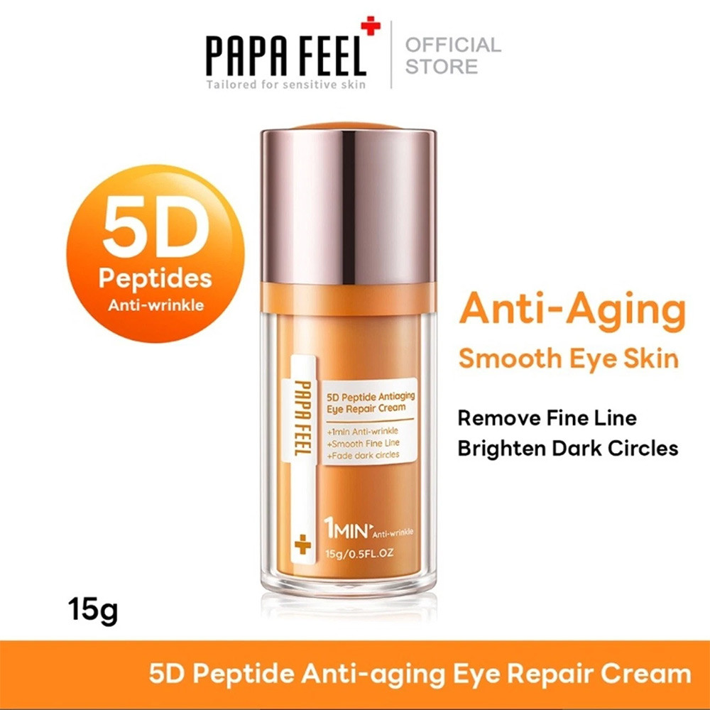 PAPA FEEL 5D PEPTIDE Eye Cream 15g Dark circles Safe for sensitive skin
