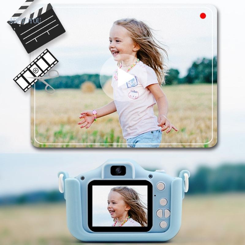 3C Kid Digital Camera Toy Double Lens Definition Video Recorder การออกแบบการ์ตูน