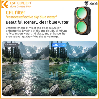 K&F Concept DJI OSMO Pocket 4 Pro Filter - UV/CPL/ND/Black Mist/Anti-Light Pollution...