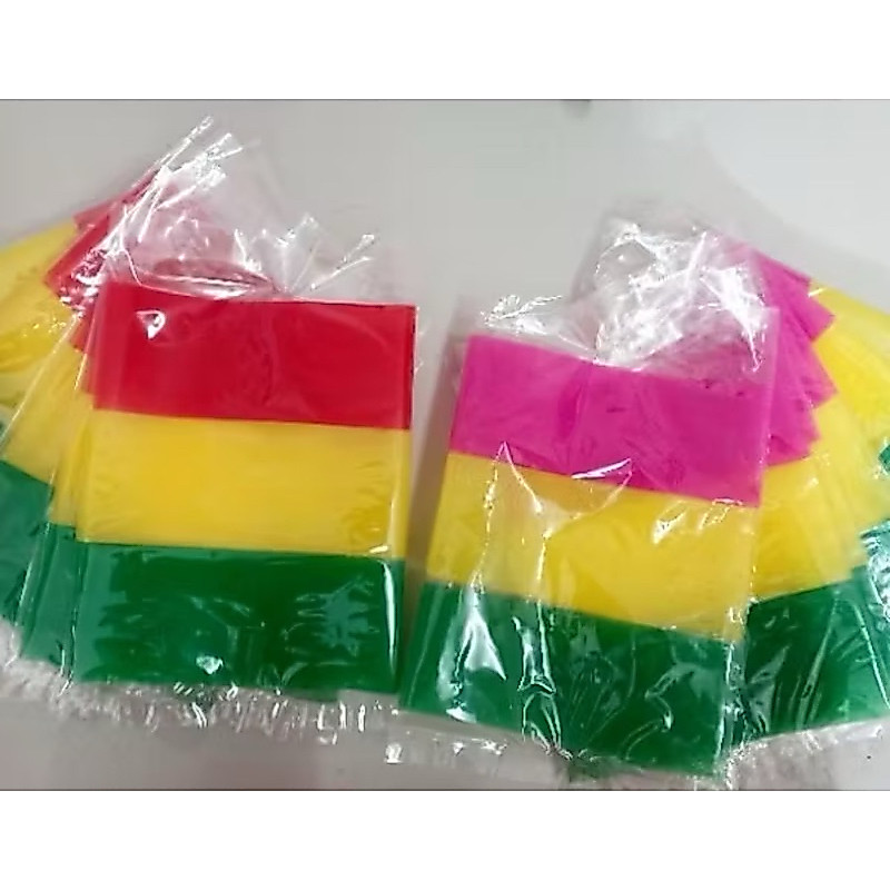 ผ้าสามสี ผ้า3สี ผ้าสามสีชุดเล็ก ความยาว 1 เมตรเต็ม กว้าง 2.5 นิ้ว รับประกันความยาว งานปราณีต