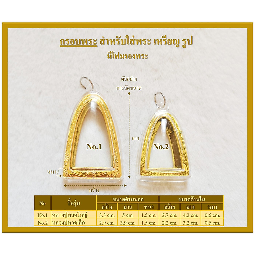 กรอบพระ กรอบพระสำเร็จ ( หลวงปู่ทวด )