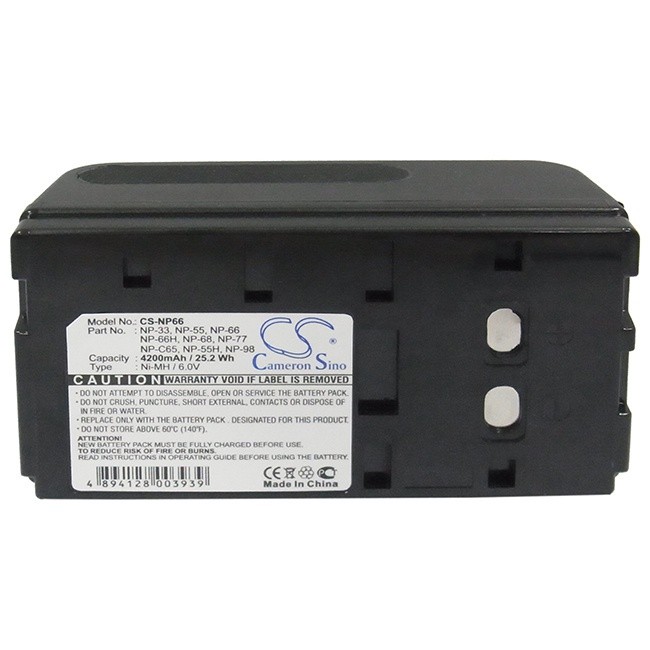 CS 4000MAh แบตเตอรี่สำหรับ ONeil 550041-100 DR10 Sony NP-33 NP-55 NP-66 NP-66H C20 NP-77 NP-98 AKAI 