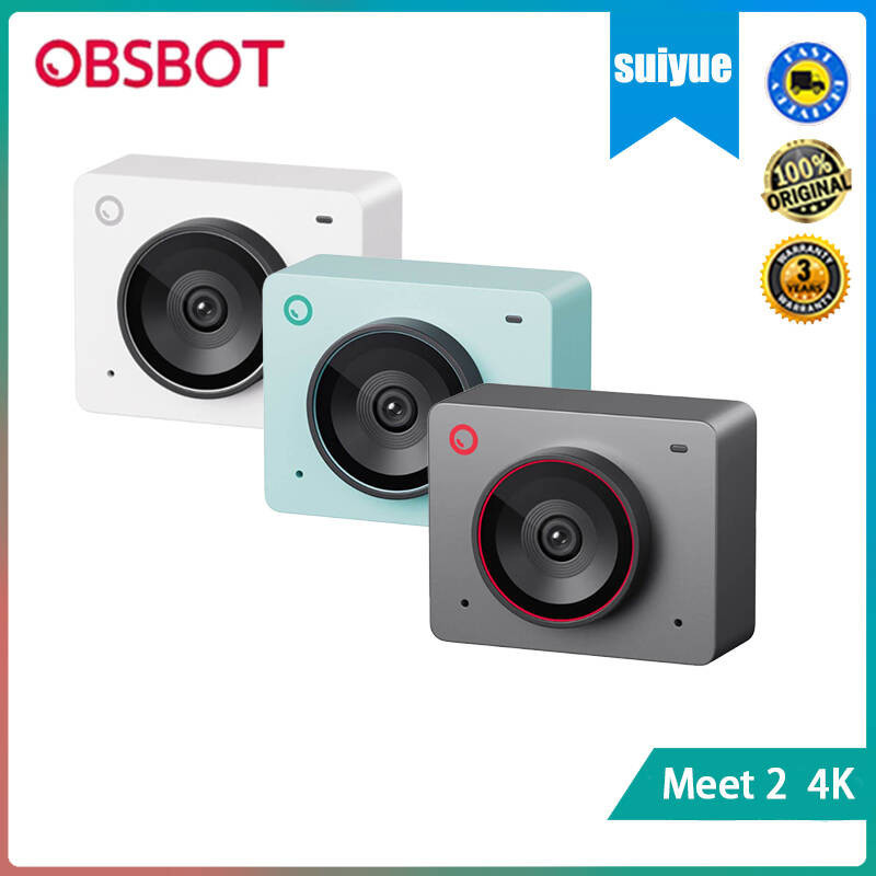 [New]Obsbot Meet 2 เว็บแคม 4K พร้อม Auto Framing โฟกัสอัตโนมัติ และไมโครโฟนรอบทิศทาง