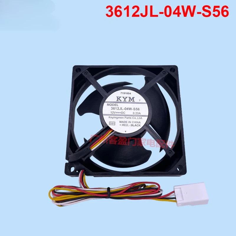 เหมาะสําหรับพัดลมระบายความร้อนตู้แช่แข็งตู้เย็นปราศจากน้ําแข็ง Mitsubishi 3612JL-04W-S56 DC12V