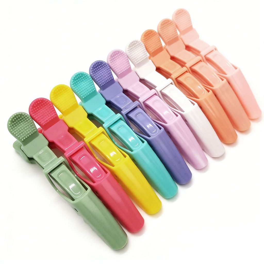อุปกรณ์ทําผมสีจระเข้คลิปเครื่องมือทําผมร้านทําผมทุ่มเทดัดย้อมผมตําแหน่งพาร์ทิชันคลิปผม ใบเรียกเก็บเง