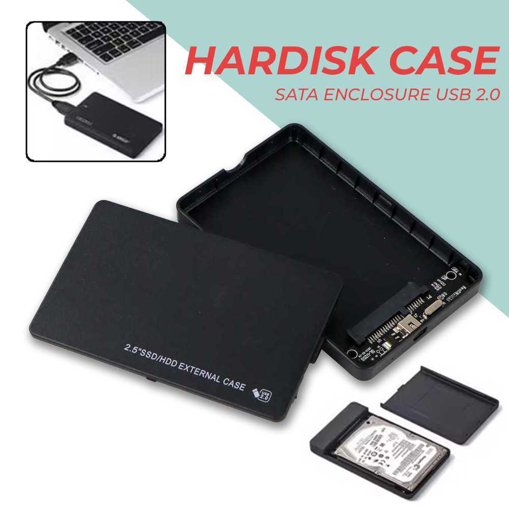 กล่องใส่ HDD SSD ภายนอก 2.5 นิ้ว SATA USB 2.0 ถึง Mini USB - U25Q7