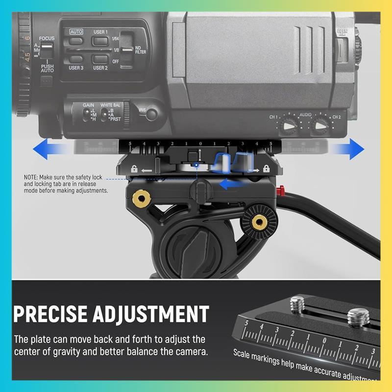 QR Plate & Clamp Kit 120 มม.ขาตั้งกล้อง Quick Release รูปที่ 7