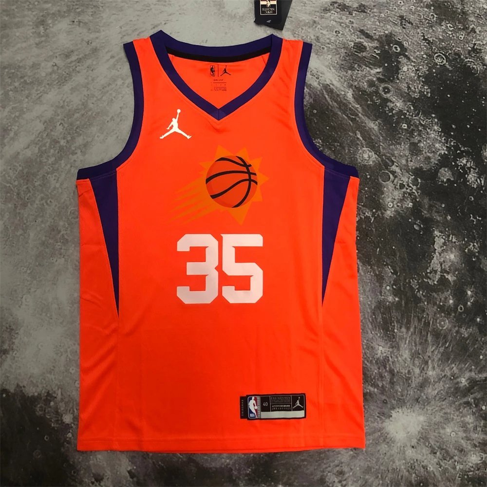 2023 ทีมแสงแดดเวอร์ชั่นกดร้อน เบอร์ 35 ทุเรียน เบอร์ 1 Booker Jersey No. 22 ชุดบาสเก็ตบอล Ayton City