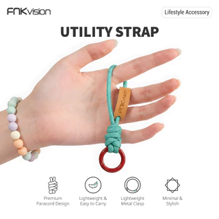FNKvision Utility Strap สายคล้องมือถือสั้น เชือกพาราคอร์ดถัก พวงกุญแจ กระเป๋า กล้อง น้ำหนักเบา มีหลายสีให้เลือก