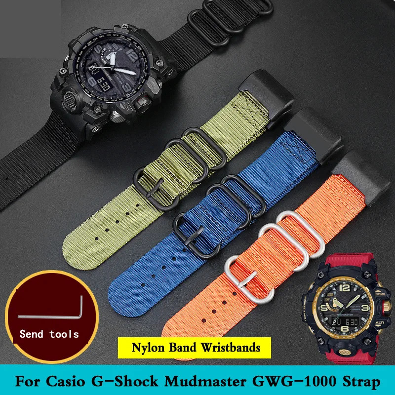 เปลี่ยนสายนาฬิกาสําหรับ Casio G-Shock Mudmaster GWG1000-1A GWG1000GB-1APR สายคล้อง Gshock GWG1000-1A
