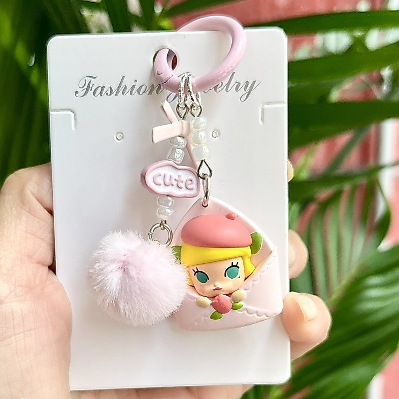 ของแท้จดหมายรักพวงกุญแจน่ารักเม็ดจี้กระเป๋าจี้รถโทรศัพท์มือถืออินเทรนด์เล่นของขวัญวันเกิดตกแต่งของเล่น