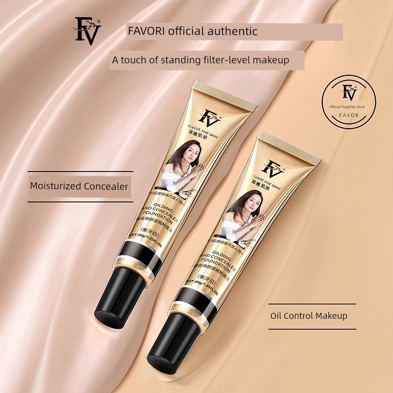 cushion รองพื้น FV Gilt Liquid Foundation Cream คอนซีลเลอร์ติดทนนาน Non-Take-Off กันน้ํา Sweat-Proof