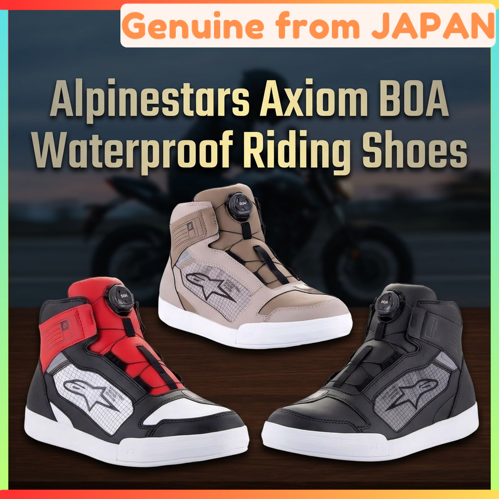 Alpinestars Axiom BOA Waterproof Riding Shoes Oak Beige White US8 25.5cm 2542522 Japan Import