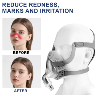 Full Face CPAP หน้ากากซิลิโคนจมูกนุ่ม CPAP หน้ากากเปลี่ยนชุดสําหรับ F20 พร้อมหมวกข้อศอก/หมุนและ CPAP หน้ากาก Liners