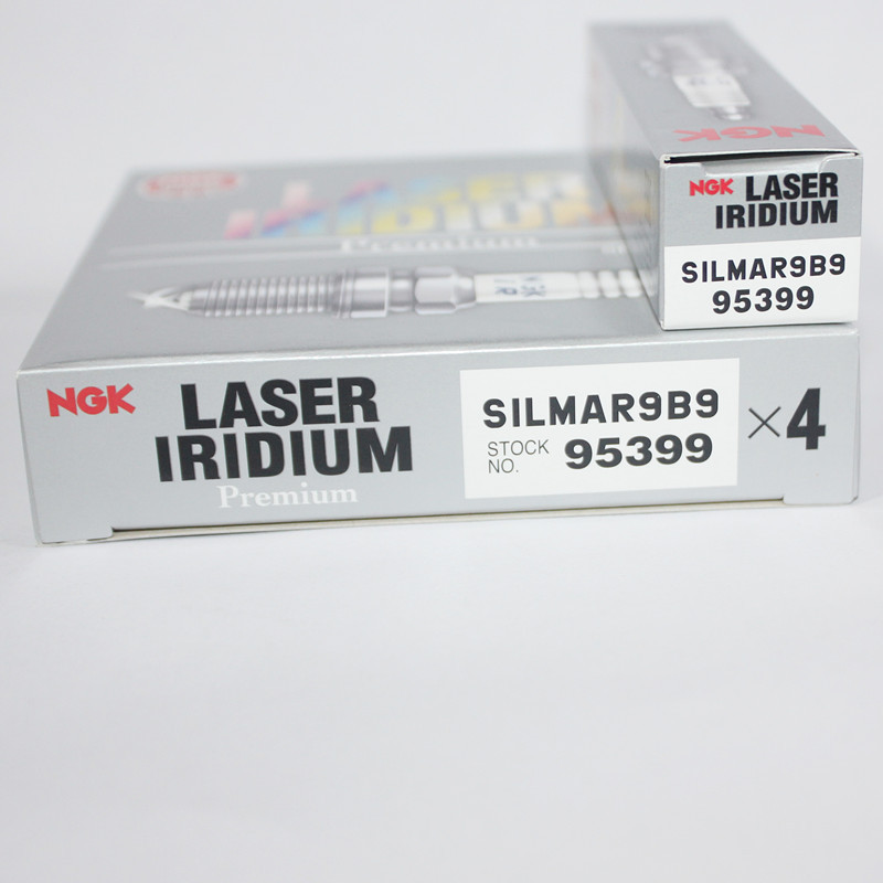 หัวเทียน NGK Iridium Platinum SILMAR9B9 95399 เหมาะสําหรับ Z400 Kawasaki H2 Ninja KLX230 Dayang