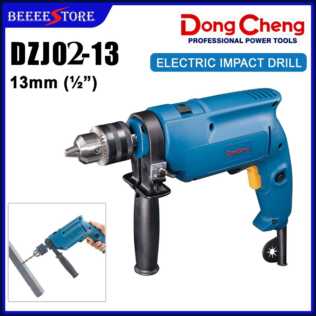 DONGCHENG DZJ02-13 500W สว่านกระแทกไฟฟ้า 13 มม.คุณภาพสูงเครื่องมือไฟฟ้าสว่านกระแทก (Z1J-FF02-13))