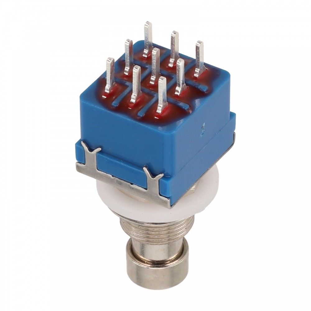 3PDT Switch 9-pin 3PDT Switches Easy Replacement Design สําหรับคันเหยียบกีตาร์