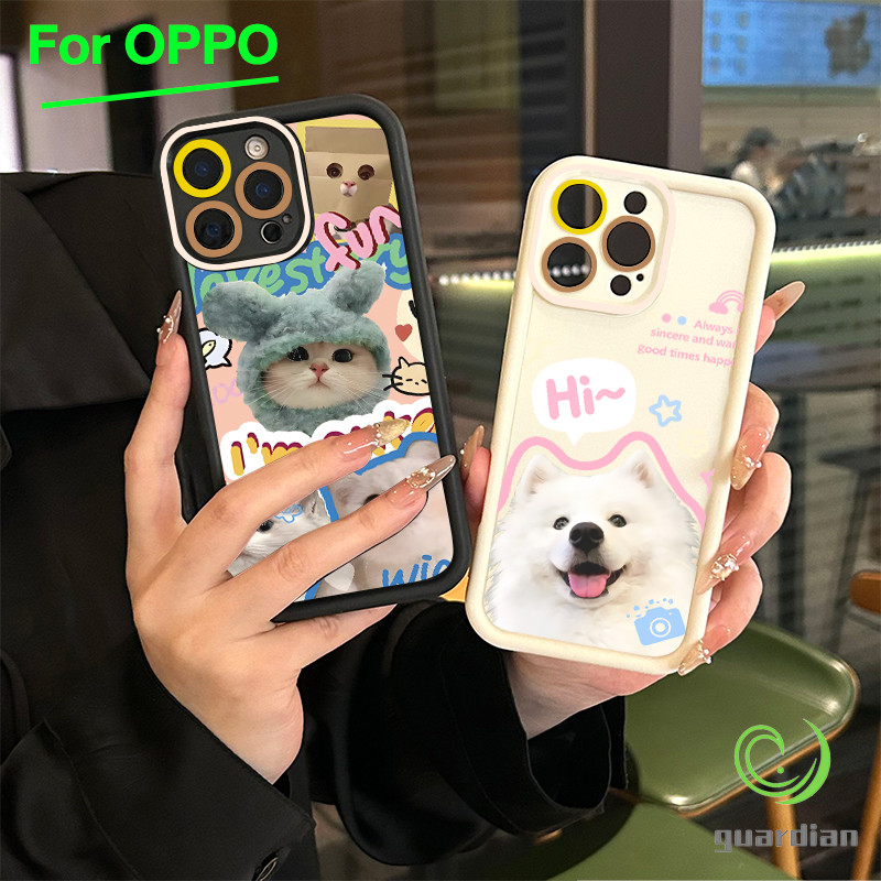 สำหรับ เคสโทรศัพท์ OPPO A3 A3X A60 5G A9 A18 ลูกแมวน่ารัก A38 A15 A15s A60 A35 A17 A17K A79 5G OPPOA57 4G A55 A77