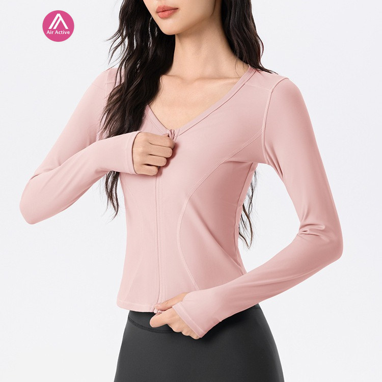AirActive Yoga Sports Jacket Long Sleeves V-neck Breathable