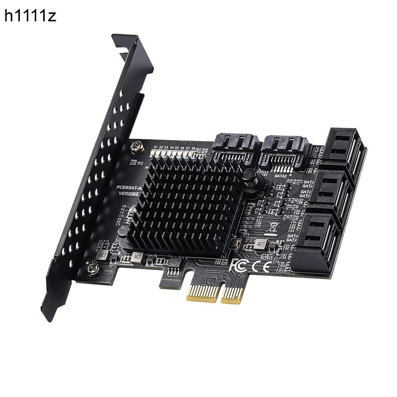 PCIe ถึง 8 พอร์ต SATA การ์ดขยาย SATA3 3 6Gb HDD SSD อะแดปเตอร์ PCI E Express X1 Controller Extension