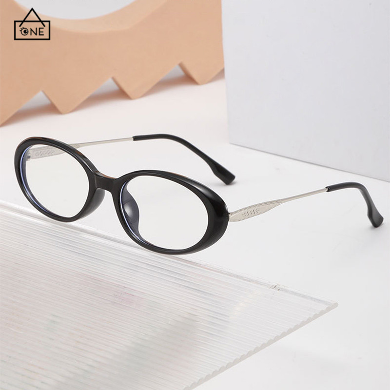 COD❤️แว่นกรองแสงสีฟ้ากรอบวงรีY2Kสไตล์เกาหลีแฟชั่นระดับไฮเอนด์แว่นตาสำหรับผู้ชายและผู้หญิง-a.one - รูปที่ 7