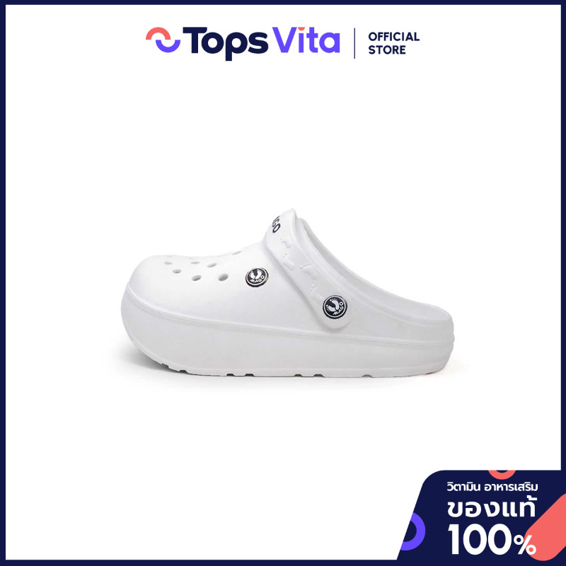 [พร้อมส่ง] MAGO รองเท้าแตะเพื่อสุขภาพ รุ่น Bambo สี All White ไซส์ 38 [4955538366073]