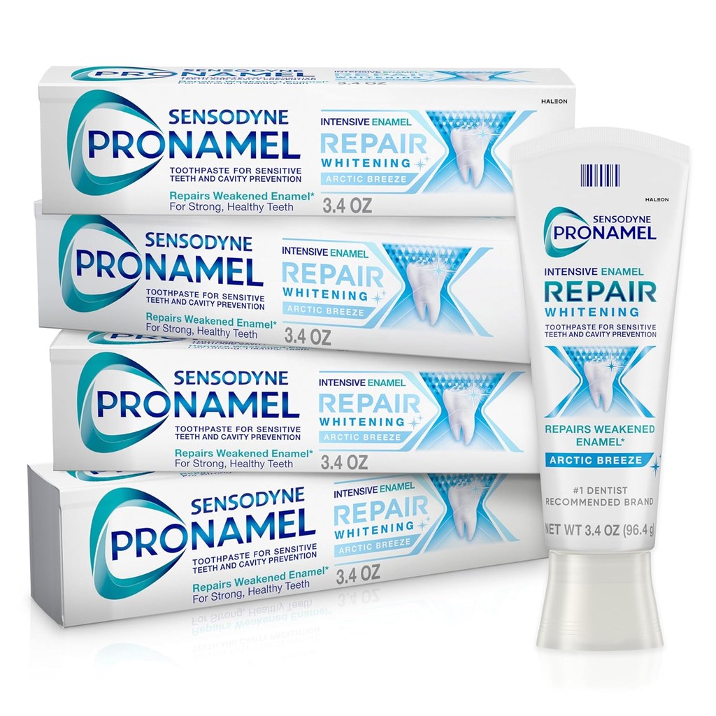 Sensodyne Pronamel Intensive Enamel Repair Toothpaste for Sensitive Teeth and Cavity Protection, Whi