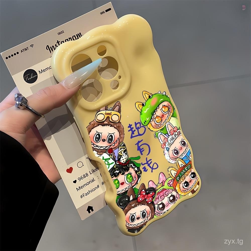 Labubu รุ่นสําหรับ iPhone 16 13 11 14 15 12 14PRO 12PRO 11PROMAX 14PROMAX 13PROMAX 15PLUS 16PLUS เคส