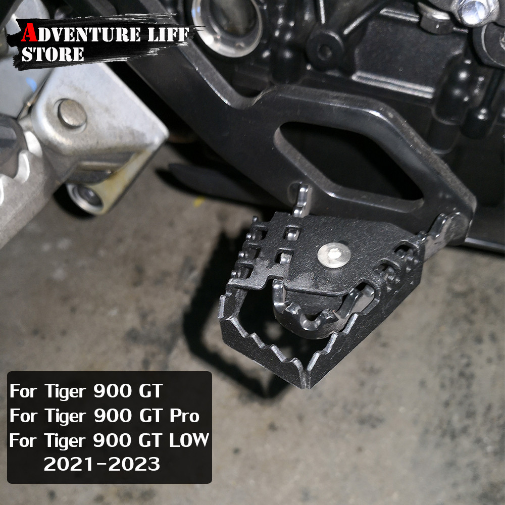 Gคันเบรคเท้าหลังของรถจักรยานยนต์ที่เหยียบขยายแผ่นหมุดเบรคด้านหลังสำหรับ Tiger 900 Pro Tiger900 GT Pr