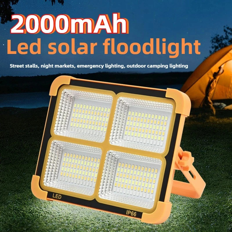 15H 2000mah Portable solar lantern LED Tent Light Rechargeable Lantern Emergency Night Market Light 