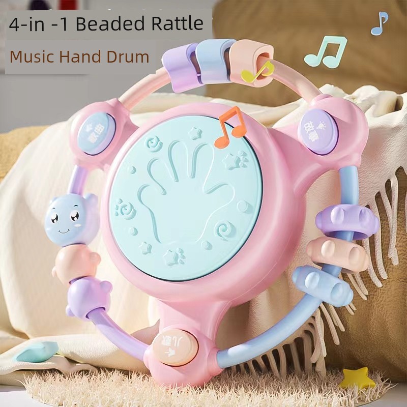 กลองชุดเด็ก กลองชุด ของเล่นไฟฟ้าสำหรับเด็กเล็ก6เดือนเด็กอายุ0-1ปี