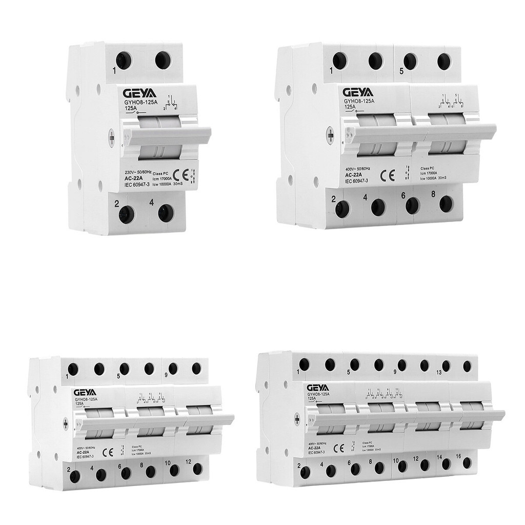 GEYA คู่มือ Changeover Transfer MTS สวิตช์แยก 1/2/3/4P 100/125A Dual Power Grid พลังงานแสงอาทิตย์