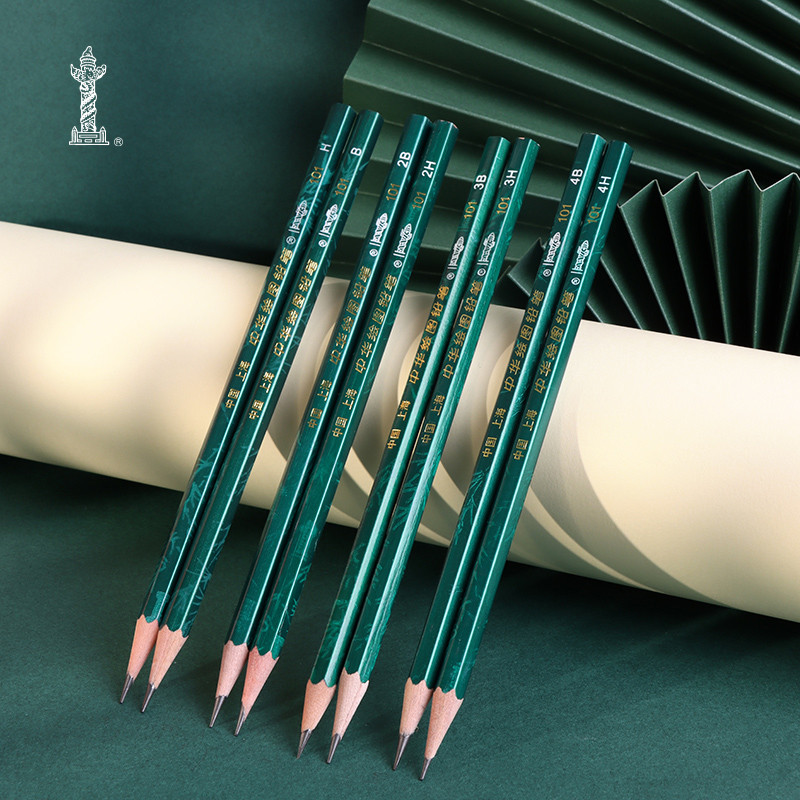 ดินสอจีน B 2B 3B 4B 5B 6B 8B 12pcs ต่อกล่อง 10 กล่องจัดส่งฟรี