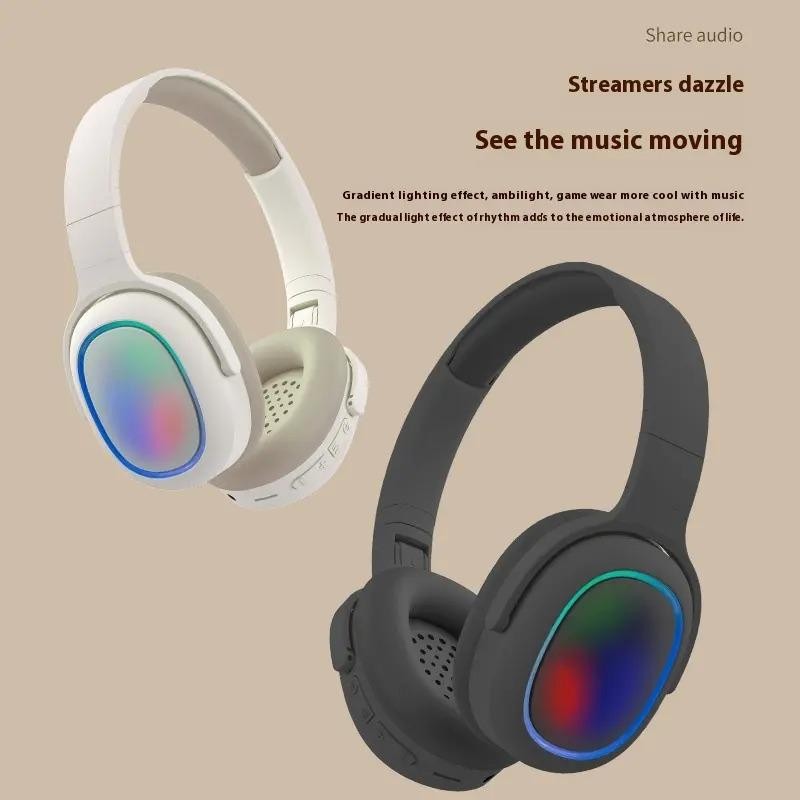 เอฟเฟกต์แสงสีสันสดใส BS961 ชุดหูฟังไร้สาย Bt อายุการใช้งานยาวนานกีฬากันน้ําสามารถเสียบการ์ดหรือสาย Playback ElBarley