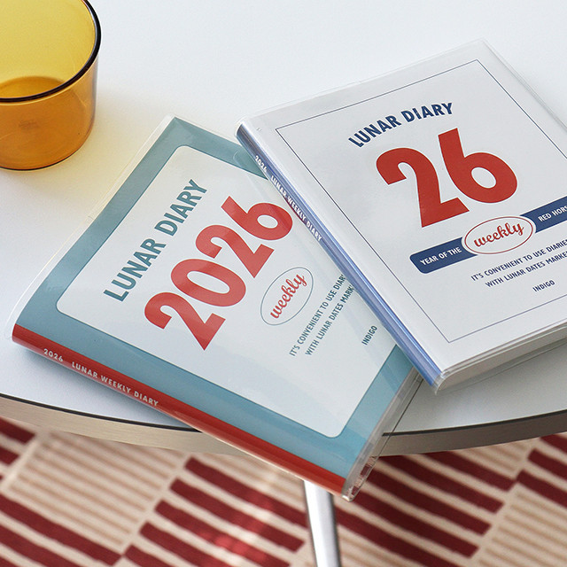 2026 KOREA Indigo 2026 Lunar Weekly Diary (A6)