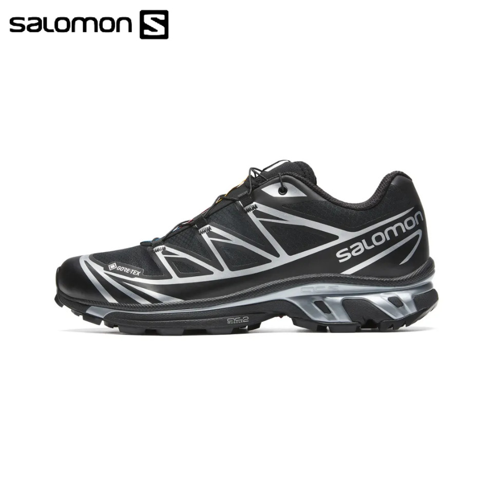 【ของแท้ 100%】Salomon XT 6 GTX Silver Black รองเท้าผ้าใบ