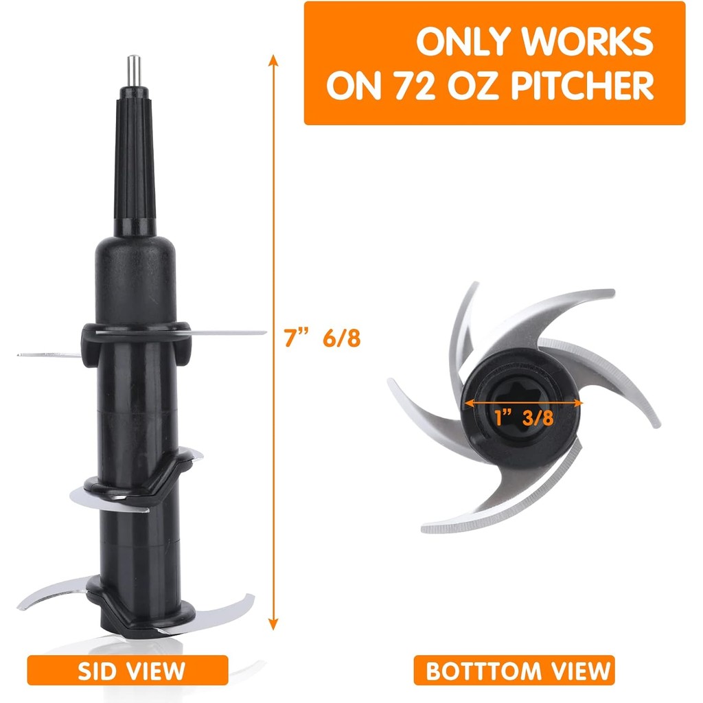 เปลี่ยนใบมีดเครื่องปั่นนินจา, 6 ใบมีด Ninja Blender อะไหล่ใช้งานร่วมกับ Nin-ja ระบบห้องครัว 1100 เหย