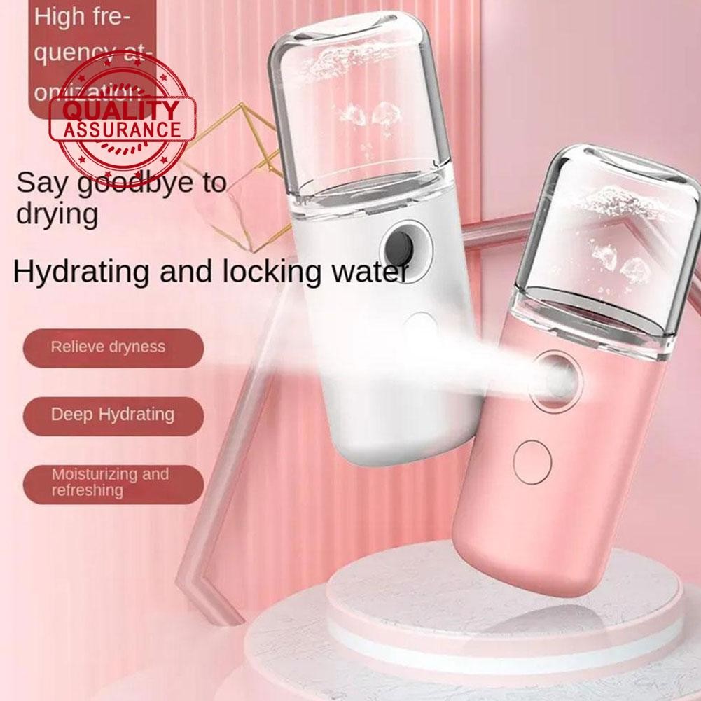 SEUW Portable Nano Facial Mist Sprayer Mini Hydrator Spray Humidifier Moisturizing Sprayer Face Z9r3