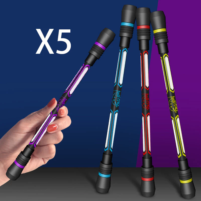 5/2/1 ชิ้น Creative Spinning Anti-slip ปากกาลูกลื่น Spinner ของเล่นสําหรับผู้ใหญ่เด็กความเครียดบรรเทาความเครียดหมุน Antistress ปากกาเจล