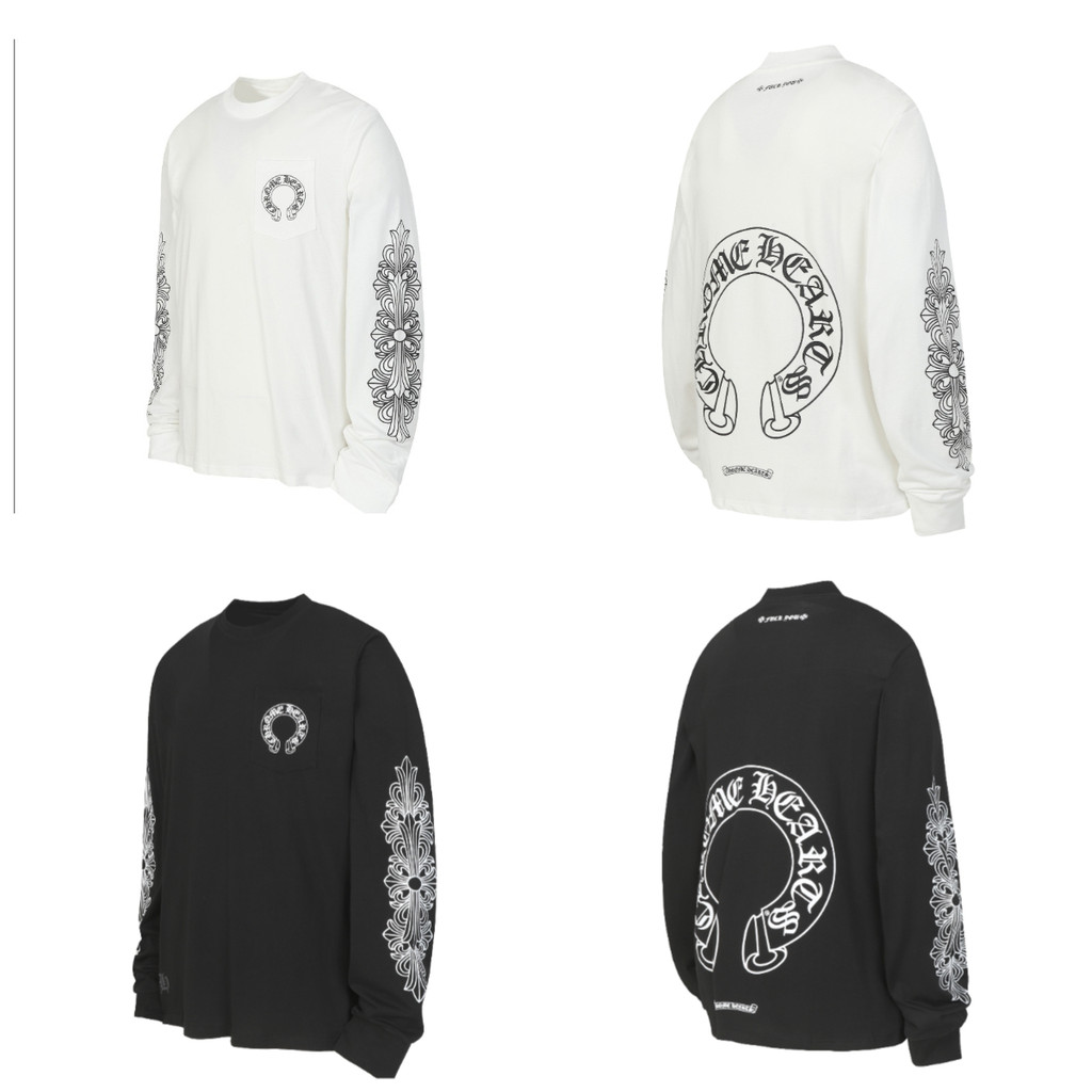 อเนกประสงค์ด้านบนกับแขนคู่พิมพ์เสื้อยืดแขนยาวคอกลม