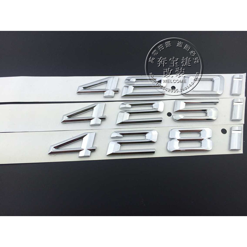 ใหม่เก่า BMW 420i 425i 428i 430i 435i 440i โลโก้รถ Word โลโก้หางโลโก้ด้านหลัง