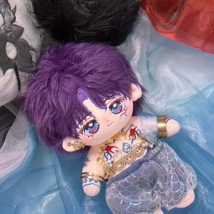 Love และ Deep Space Qiyu Atture Poseidon Qiyu 20 ซม.ผ้าฝ้ายตุ๊กตาน่ารักพัดลมตุ๊กตาตุ๊กตาของขวัญวันเก