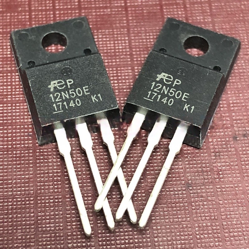 ((1 ชิ้น) ชิ้นส่วนอิเล็กทรอนิกส์ 12N50E FMV12N50E พร้อมสต็อก TO-220F 500V 12A MOS Field Effect Tube