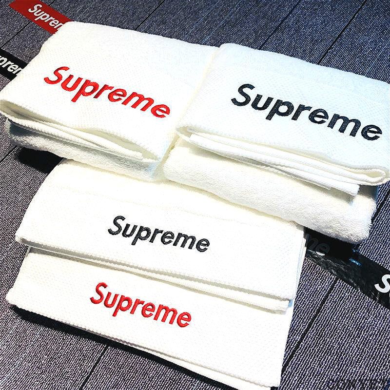 Street Wear Pure Cotton supreme Fitness Towel Sports Absorbent Face Towel ผ้าเช็ดตัว Home Wash Face
