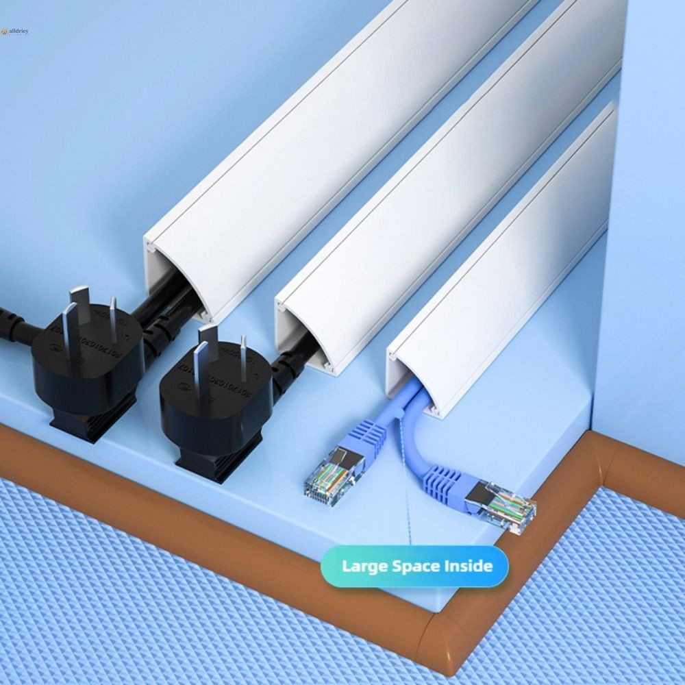 INTOONE Cable Hider, Paintable 100 ซม.มุมสายเคเบิลคอนซีลเลอร์,Professional PVCไม่มีเจาะUniversal Ski