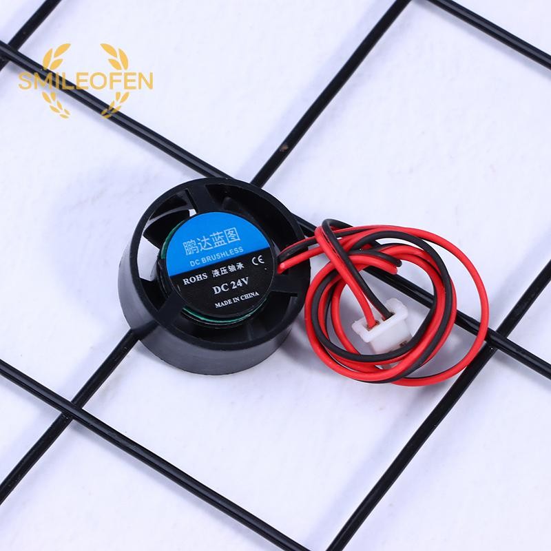 [Smileofen] Mini 2510 25*10MM DC 5V 9V 12V 24V Round 2-Pin Cooler Brushless Chipset ฮีทซิงค์ Mute Mi