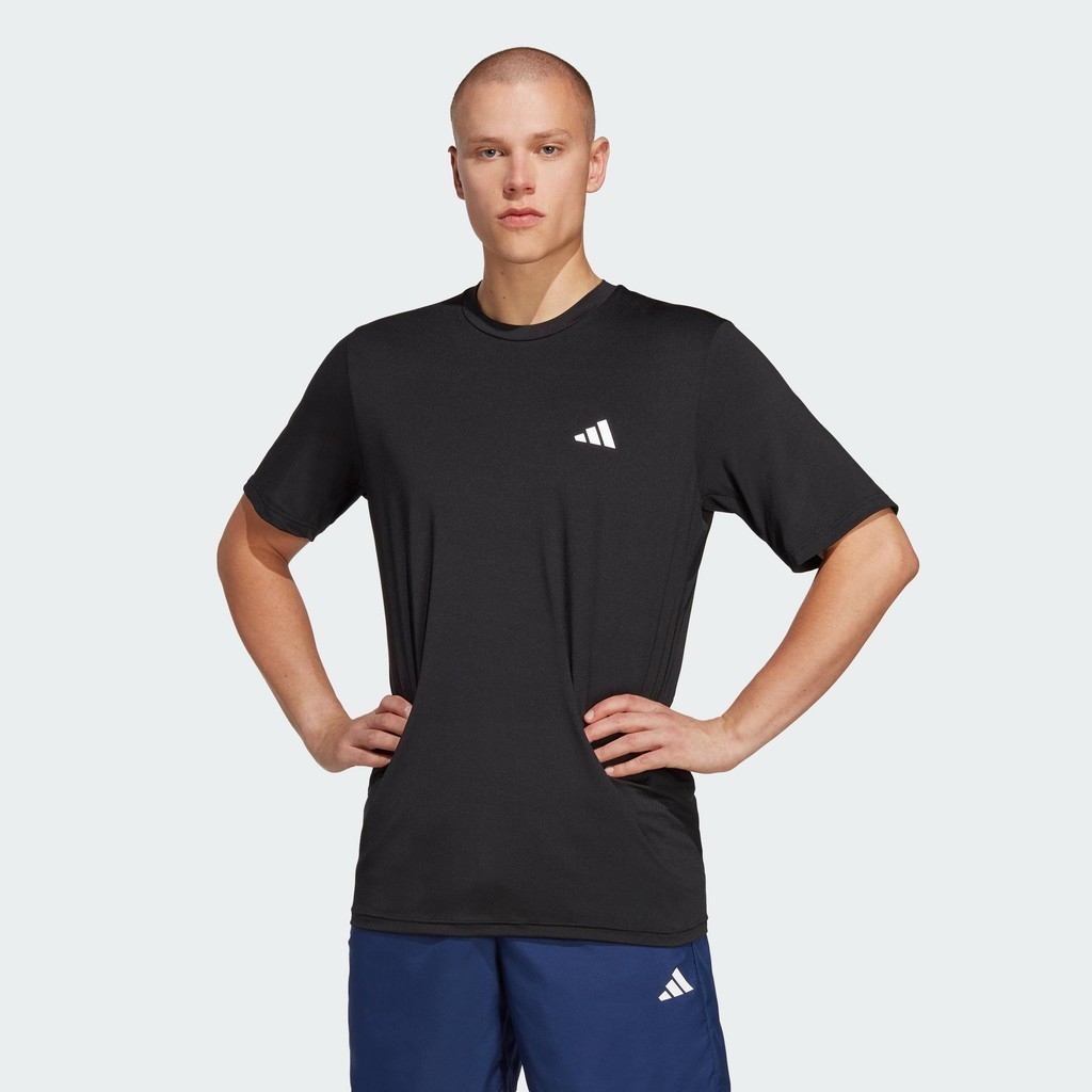 adidas Gym & Training เสื้อยืดเทรนนิง Train Essentials Stretch ผู้ชาย สีดำ IC7413