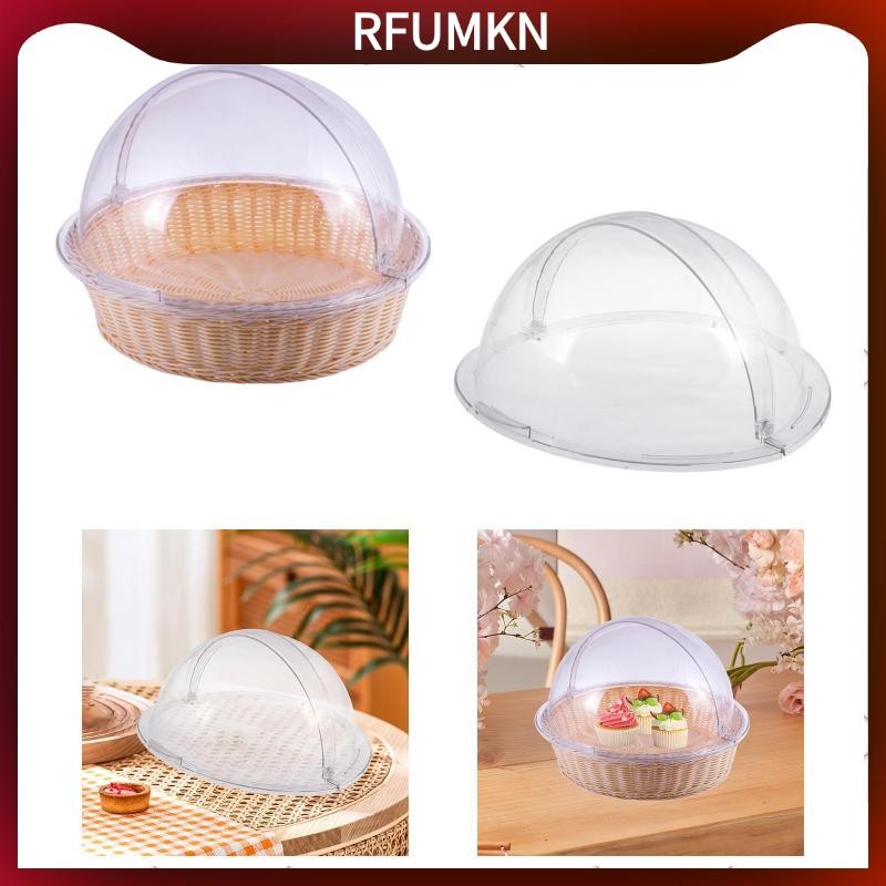 [rfumkn] PVC Clear Cake Cover Food Dome Tapa Decorative Cover of Light Round Pastel