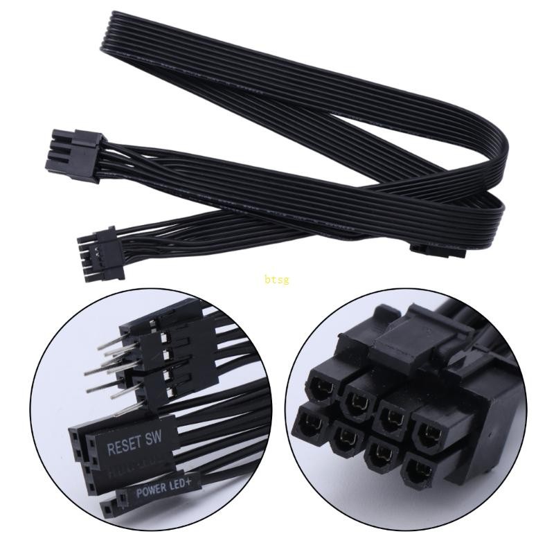 Btsg GPU PSU Extension Cable Pcie5 0 ชาย 16Pin ถึง 8Pinx2 Connector 2x8Pin Extension